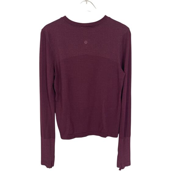 Lululemon Swifty Tech Long Sleeve Crew Plum Women's Sz Small/4 Running Training - Picture 3 of 9